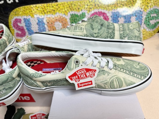 Buy & Sell Vans x Supreme Era Dollar Green | 100% Authentic