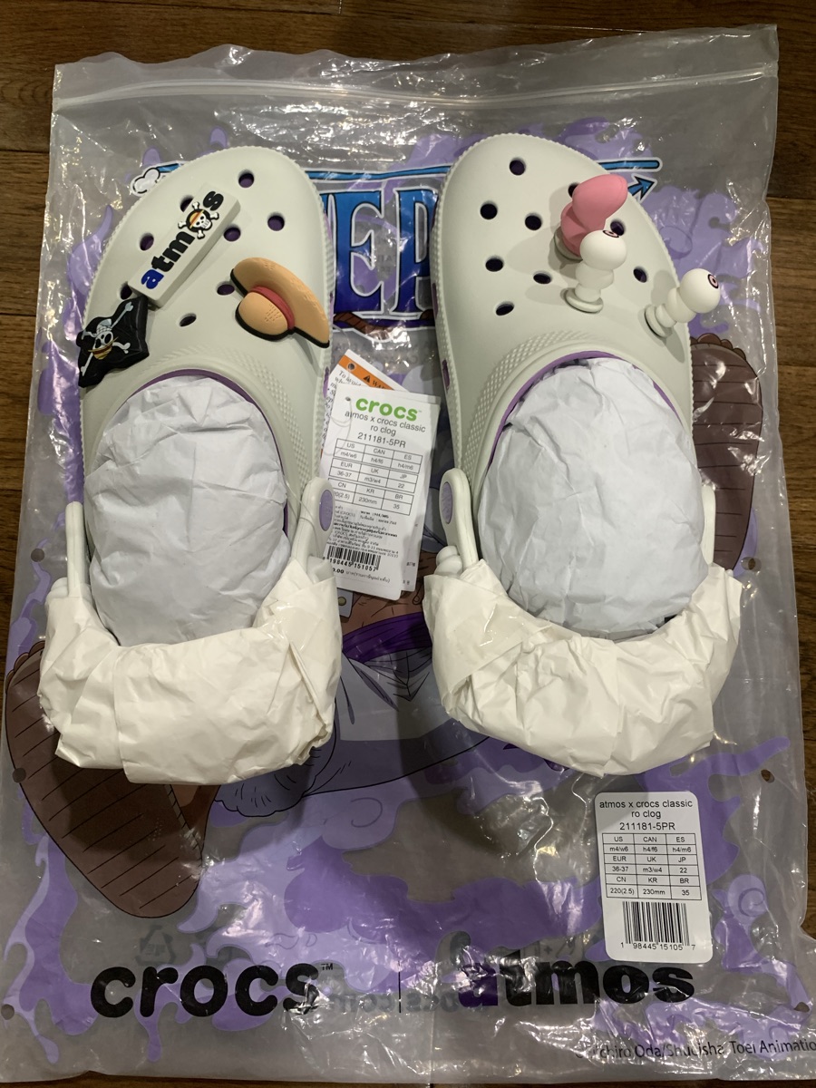 靴 ONE PIECE atmos Crocs Clog Luffy Gear 5 One Piece & Crocs Bring Gear 5 Luffy to Life in New Limited