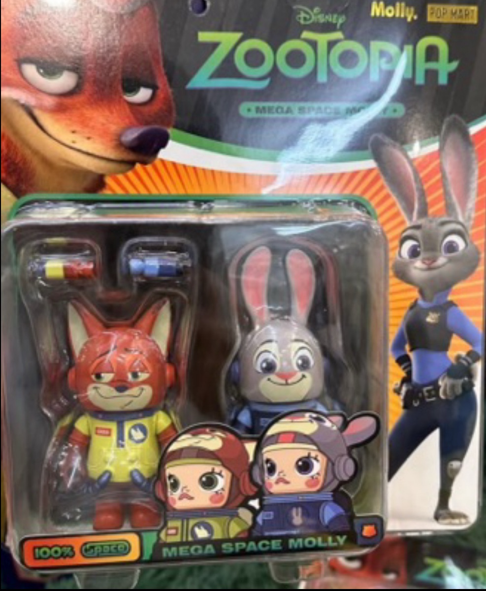 Pop Mart Mega Space Molly Zootopia Judy Nick Limited Series 100%