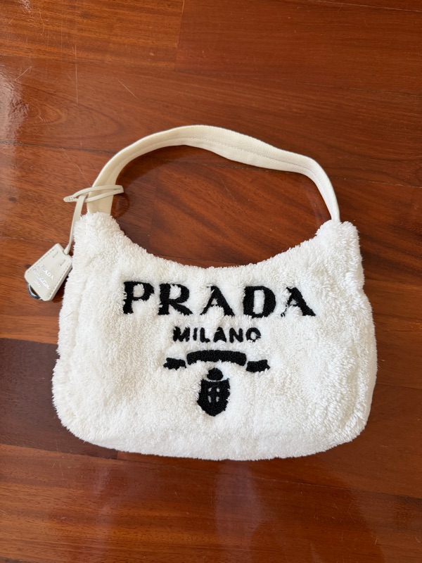 Prada Re-Edition 2000 Terry Mini-Bag With Embroidered Lettering