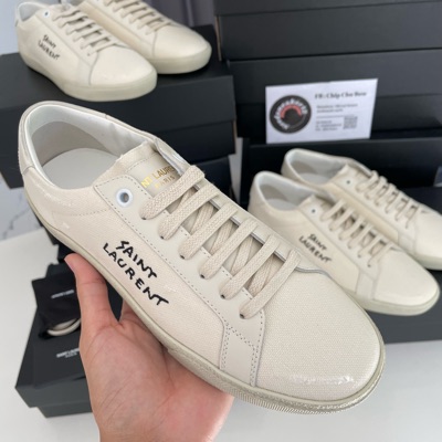 Saint Laurent Court Classic Sl/06 Embroidered Sneakers In