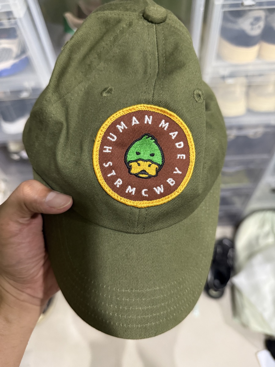 Human Made Animal Graphic 6 Panel Twill Cap Duck Brown