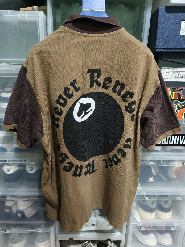 ช้อป Stussy & Denim Tear Pique Polo Brownของแท้ที่ SASOM