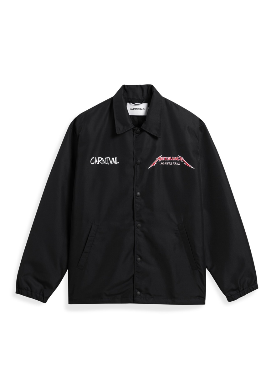 EXCENTRIQUE carnival ジャケット　ブラック Buy Carnival x Metallica Coach Jacket Black | SASOM