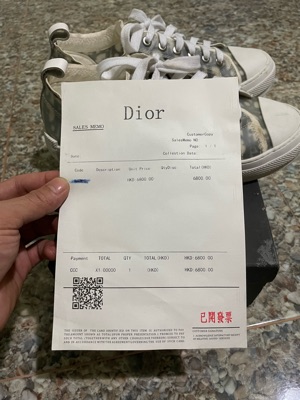 SASOM Dior B23 Low Top Sneaker White and Black Oblique