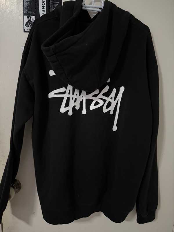 Buy Stussy Basic Hoodie Pigment Dyed Black SS23 | SASOM