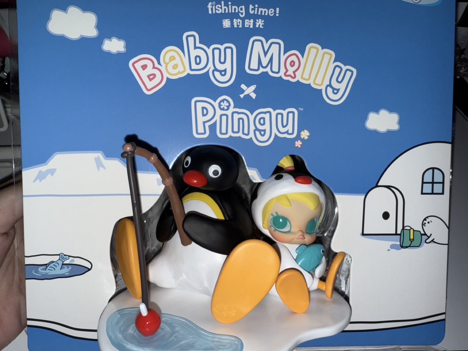 Baby Molly × PINGU Fishing Time Figure - POP MART (United