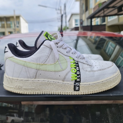 Nike Air Force 1 '07 AF1 Low Worldwide White/Volt (CK6924 101