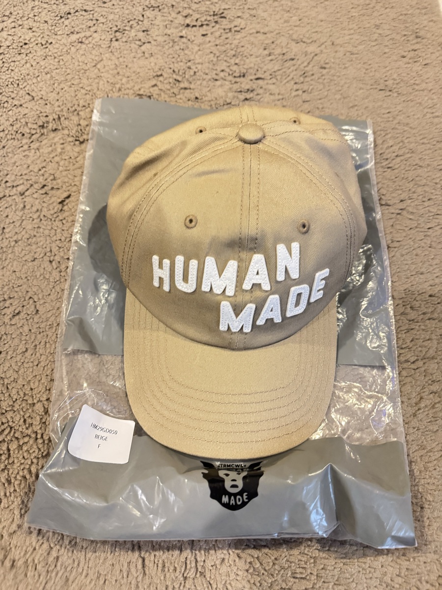 Human Made 6Panel Twill Cap Beige Shop Authentic at SASOM