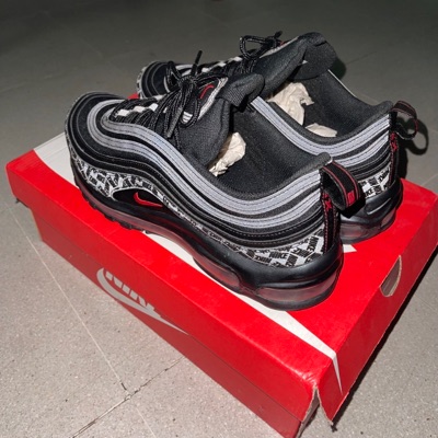 Nike air max shop 97 black/university red/print ap