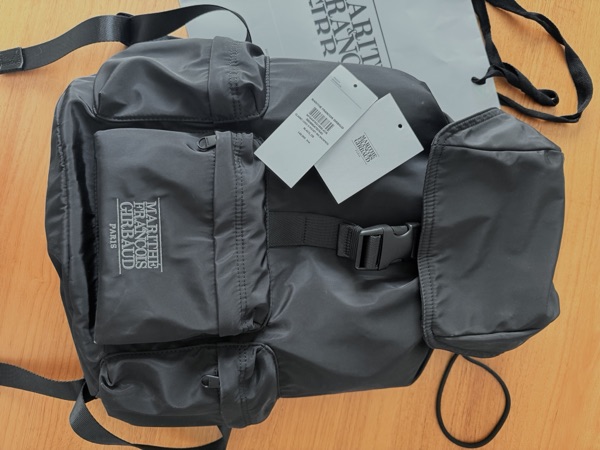 Marithe Francois Girbaud Classic Logo 3 Pocket Big Backpack Black