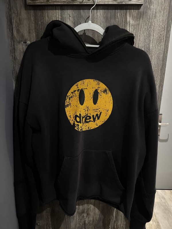 Drew House Mascot Deconstructed Hoodie Faded Black