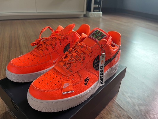 Air force 1 just do it orange outlet price