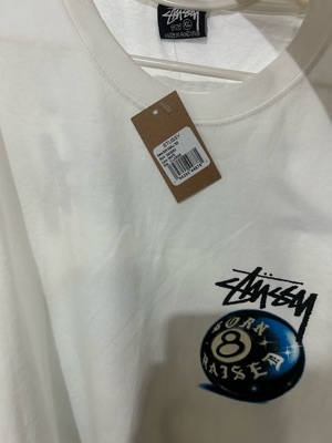 Buy Stussy & Born x Raised 8 Ball Tee White | SASOM