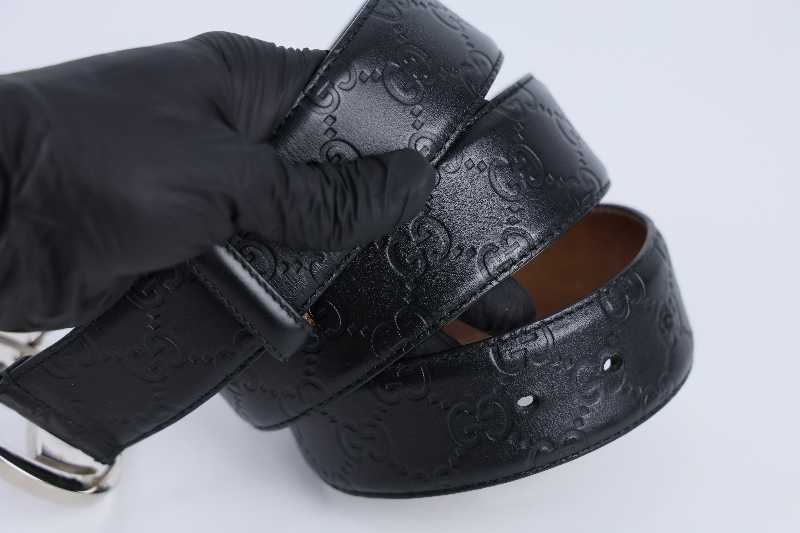Gucci Interlocking G Belt Signature Guccissima Black