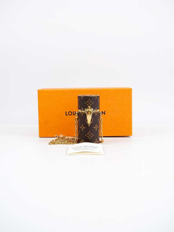 Louis Vuitton Monogram Lipstick Case Brown