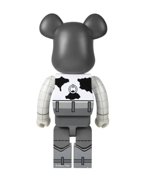 BE@RBRICK WOODY B&amp;W Ver. 1000％ Bearbrick x Disney Woody 1000% B&W Ver. - US