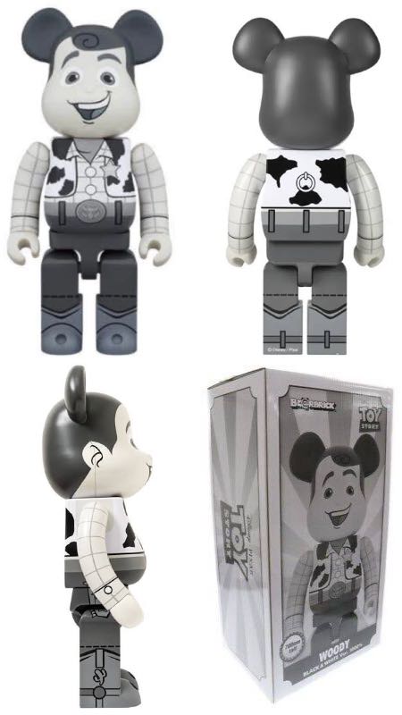 BE@RBRICK Toy Story Woody B&W Version 1000％ | ของแท้