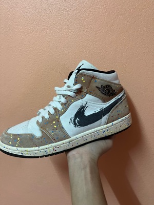 jordan 1 mid brush stroke