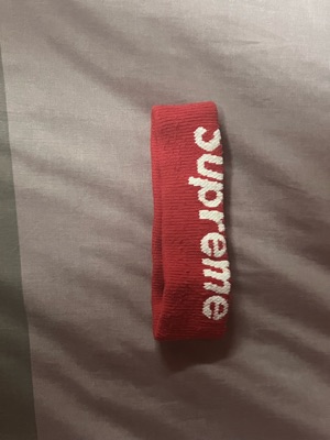 supreme nike nba headband red