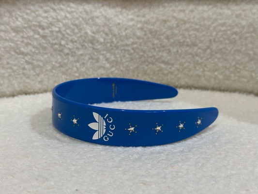 NEW GUCCI x Adidas Logo Stone Studs Headband Ivory Gucci Ivory Logo Headband Gucci main image 4