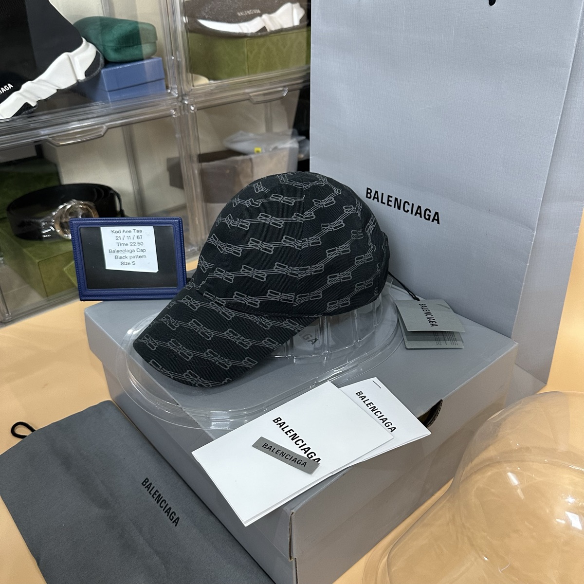 【ガルダ】 BALENCIAGAバレンシアガBB MONOGRAM CAP バレンシアガ(BALENCIAGA)バレンシアガ BBモノグラム キャップ