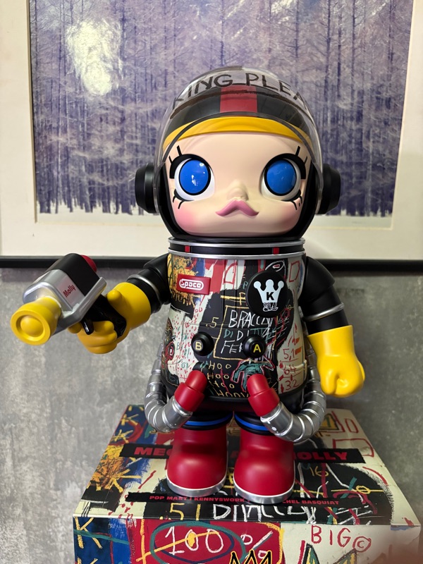 เช็คการ์ด) Pop Mart Mega Space Molly Jean-Michel Basquiat 400%