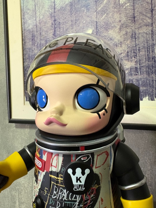 เช็คการ์ด) Pop Mart Mega Space Molly Jean-Michel Basquiat 400%