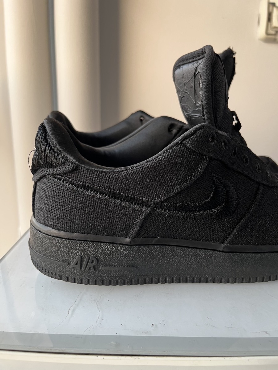 nike air force 1 low stussy black