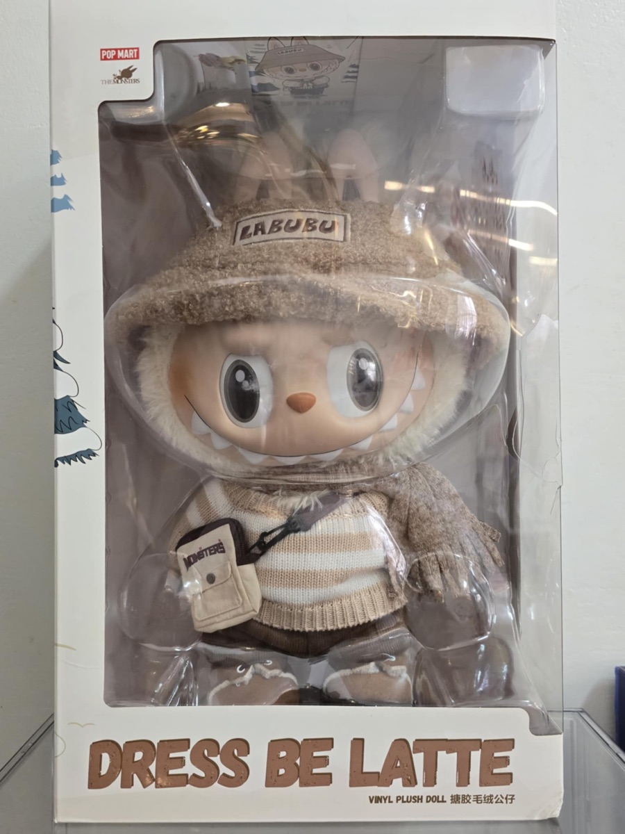 Pop Mart Labubu The Monsters DRESS BE LATTE Vinyl Plush Doll