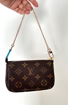 LOUIS VUITTON Monogram Mini Pochette Accessoires M81637 Pouch from