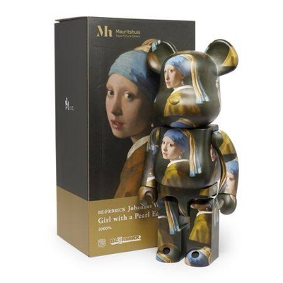 BE@RBRICK Johannes Vermeer (Girl with Pearl Earring) 400% + 100%