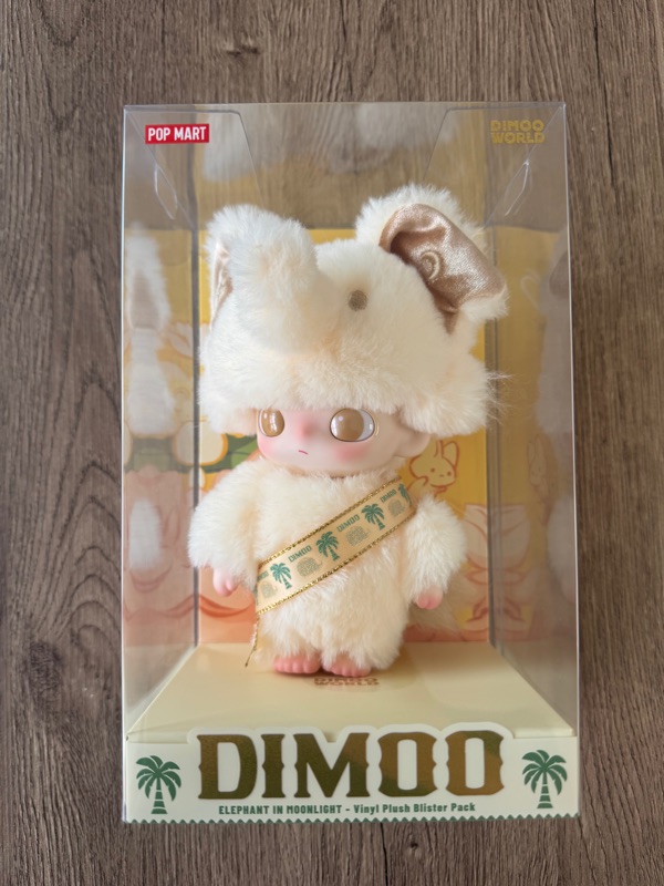 Pop Mart Dimoo Elephant In Moonlight Vinyl Plush Blister Pack