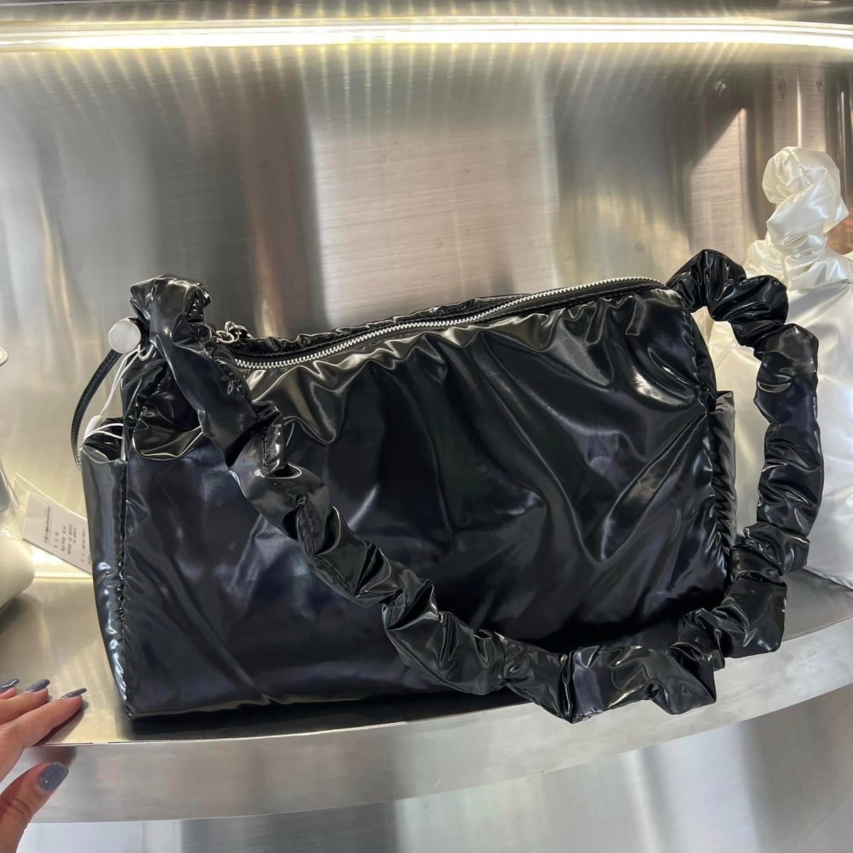 Buy Carlyn Russ In Polyester-PU Space Black | SASOM