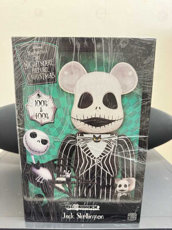 BE@RBRICK Jack Skellington 400% + 100% | ของแท้ ราคาดีที่สุด