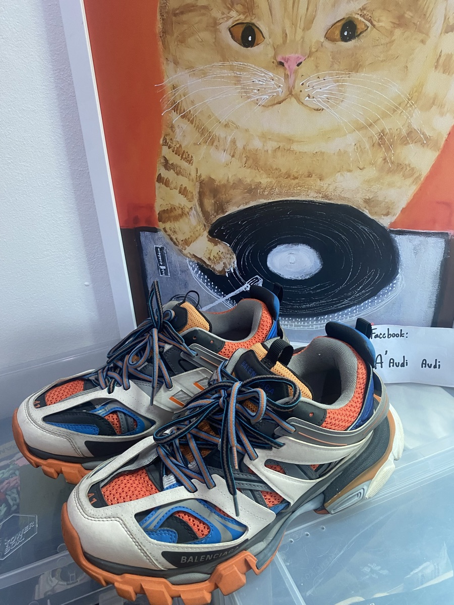 靴 Balenciaga Track Orange Blue 41 Balenciaga Track Orange Blue Men's - 542023W1GB17580 - US