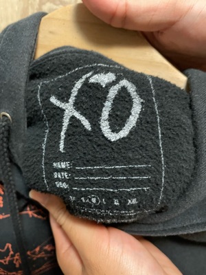 The Weeknd XO Asia Tour Pullover Hoodie Black