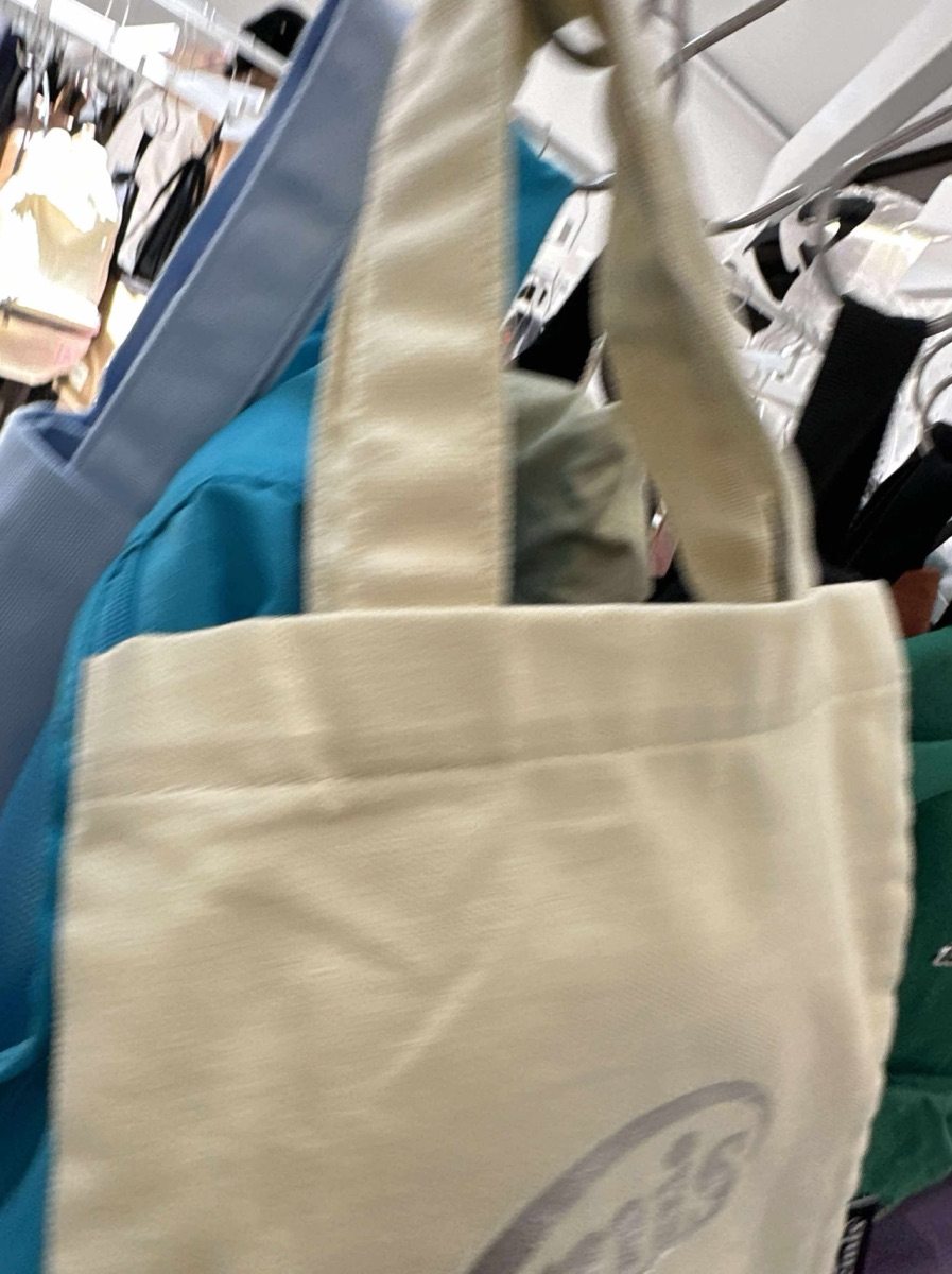 Emis Silver Logo Mini Eco Bag Cream Shop Authentic at SASOM
