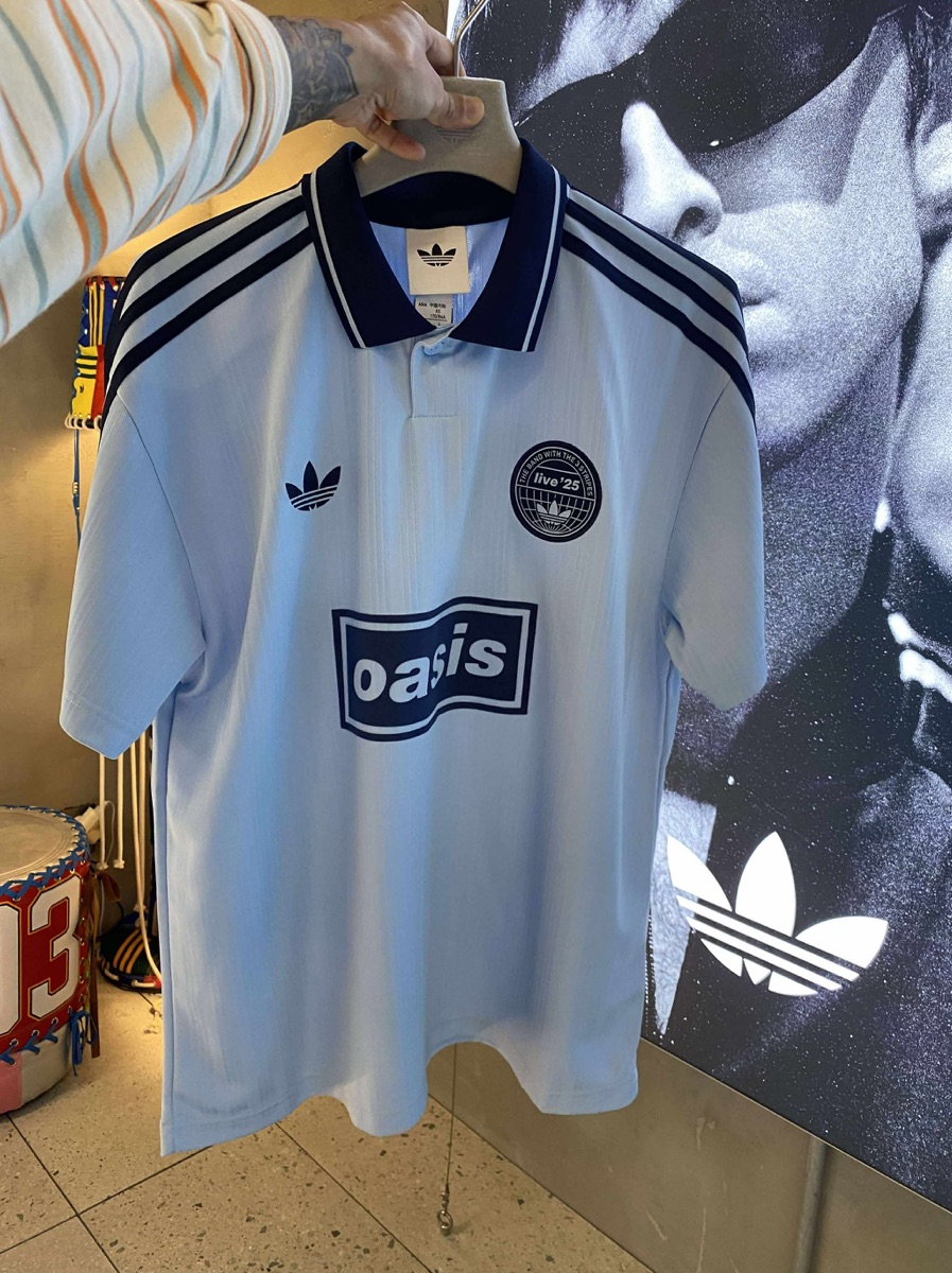 Buy adidas x Oasis Tour Jacquard Jersey Clear Sky | SASOM