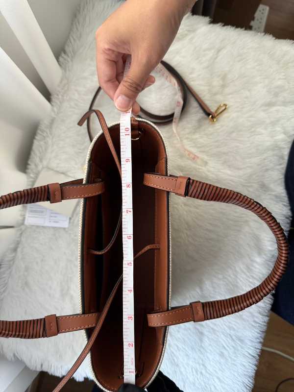 トートバッグ LOEWE Small Anagram Tote Bag in Jacquard and Calfskin Buy Loewe Mini Jacquard Anagram Tote Bag Ivory | SASOM