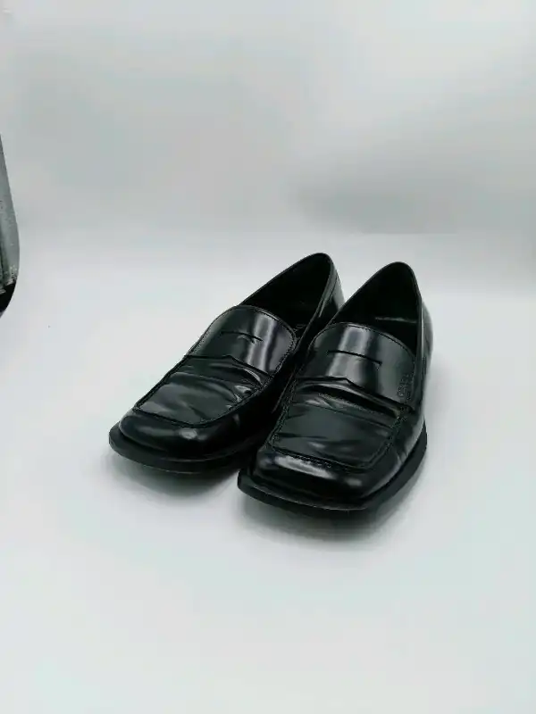 Buy & Sell Prada Square Toe Loafers Black | 100% Authentic