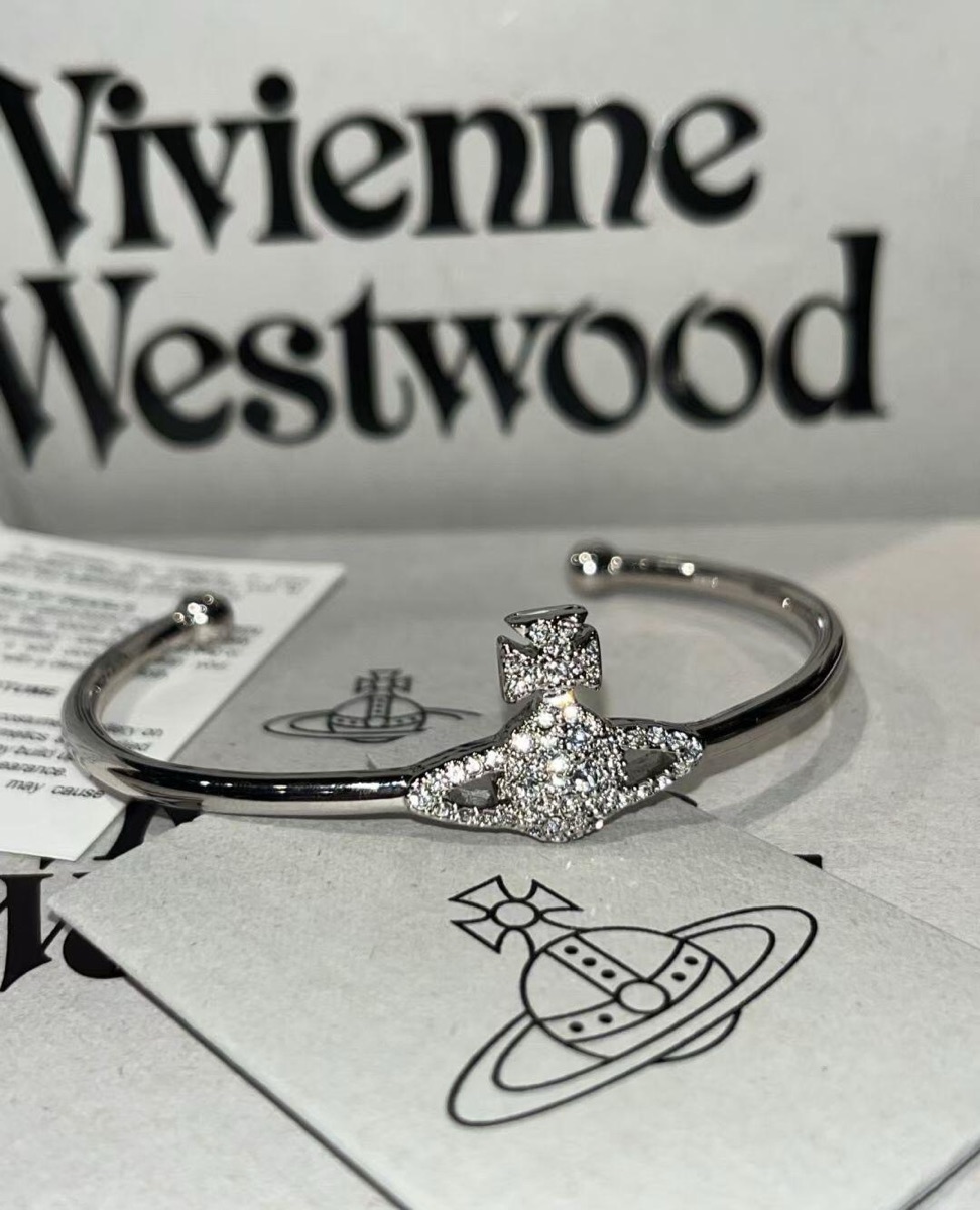 ブレスレット Vivienne Westwood Vivienne Westwood Women's Kika Bracelet 61 Kika Bracelet in PLATINUM-CRYSTAL-FUCHSIA-INDICOLITE-Crystal