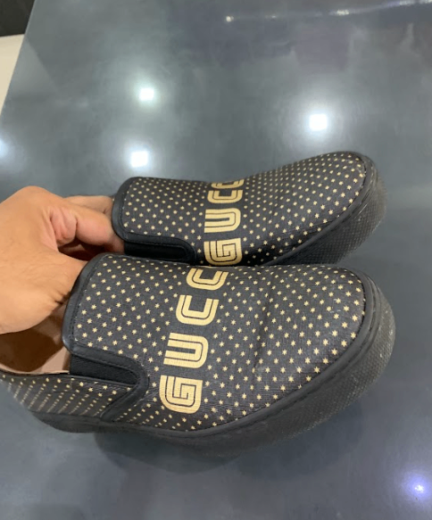 Buy & Sell Gucci GG Supreme Slip-On Black | 100% Authentic