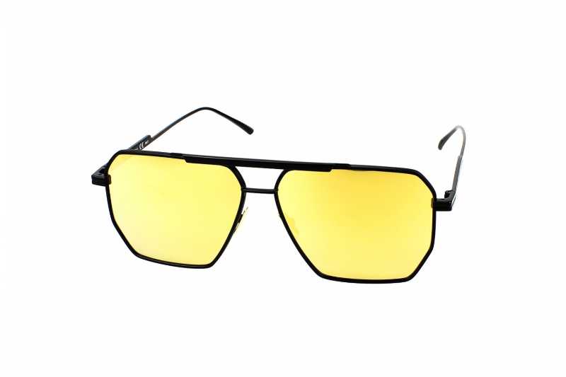Bottega Veneta BV1012S Sunglasses In Black Metal Frame With