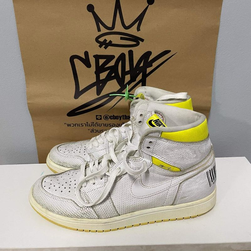 On Feet Aj1 Yellow Jordan Yellow Jordan Retro High Rookie Of The