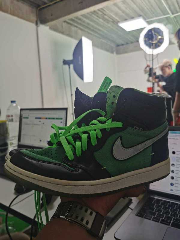 jordan 1 zoom zen green on feet