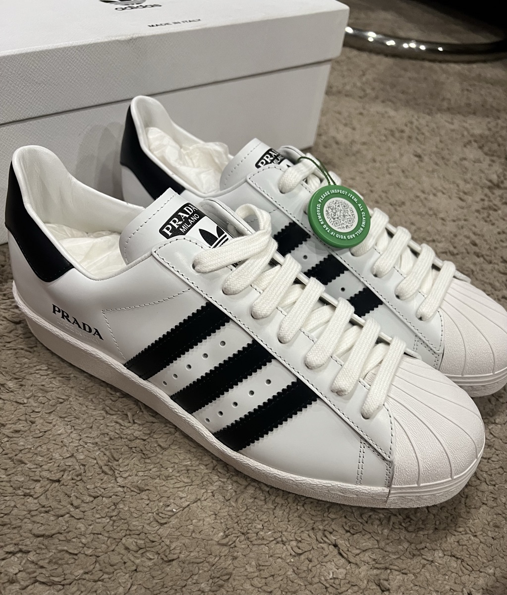 Prada Superstar Prada Adidas Shell Toe สนีกเกอร์ Adidas Superstar