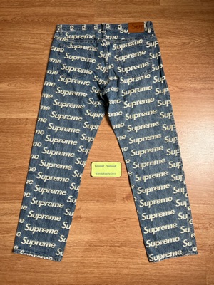 Buy Supreme Frayed Logos Regular Jean Blue | SASOM