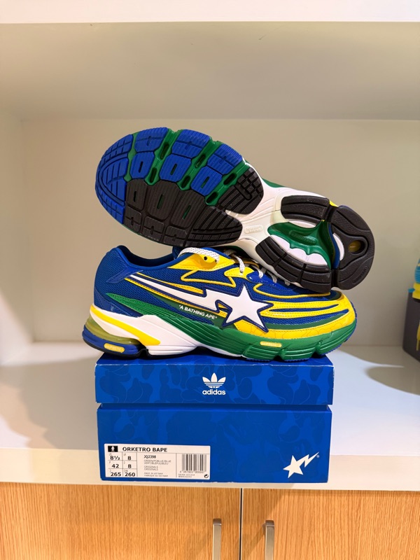 adidas x Bape Originals Orketro Green Powder Blue | SASOM