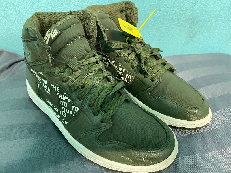 air jordan 1 retro high og olive canvas